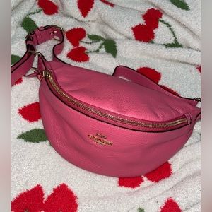 Coach Leather Fanny Pack in Hot Pink